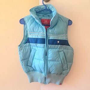 Esprit Y2K Puffer Vest S Vintage Baby Blue